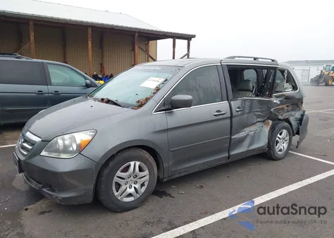 2007 Honda Odyssey Ex-L from USA, damaged, VIN 5FNRL38677B458641